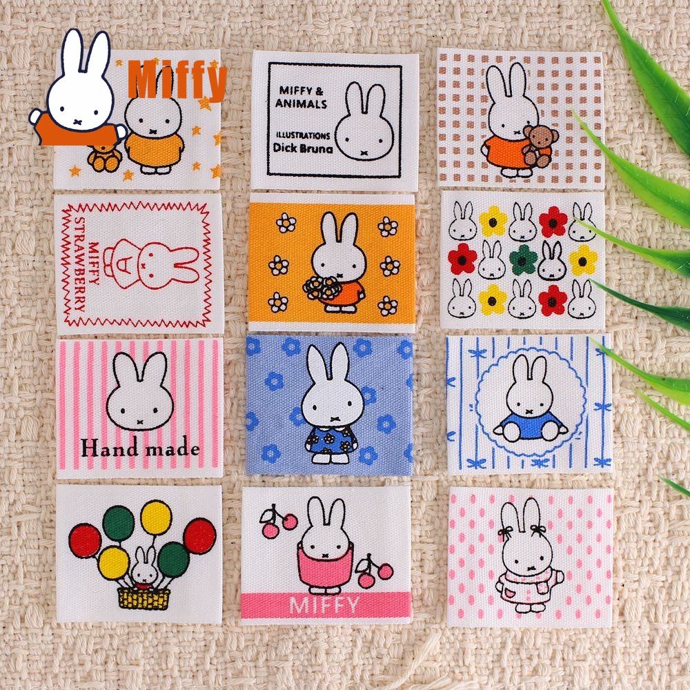 Embellishments For Scrapbooking - Kawaii Miffy Stoffaufnäher Niedlicher Hase Gewebter