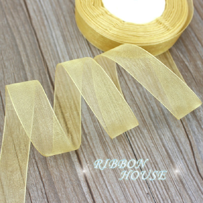 Velvet Ribbon Roll - (50 Yards/Rolle) 3/4'' (20 mm) Blassgoldene