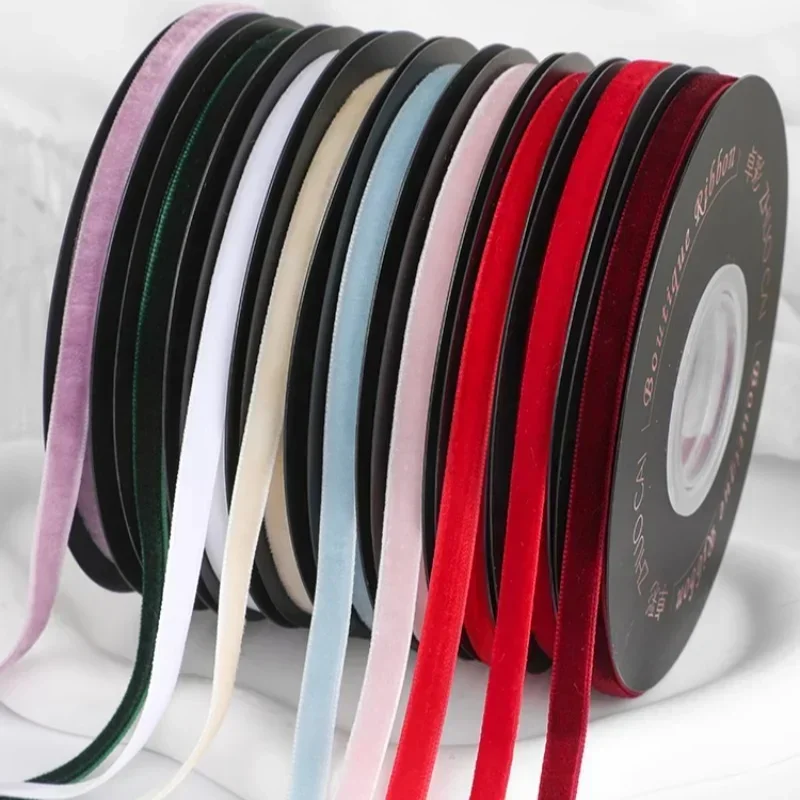 Velvet Ribbon Roll - 5 Meter/Rolle 6mm Breites Samtband für