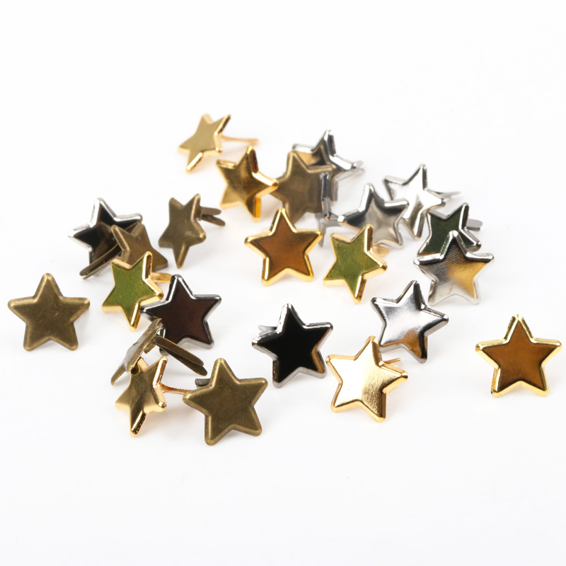 Embellishments For Scrapbooking - 50 stücke Gemischte Metall Sterne Brad