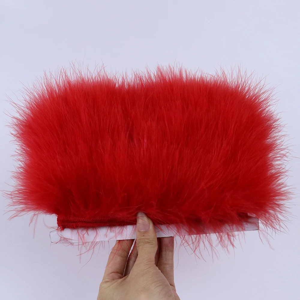 Feather Trim Marabou - 1 Meter weicher Truthahnfederbesatz, flauschiges Marabou-Federnband