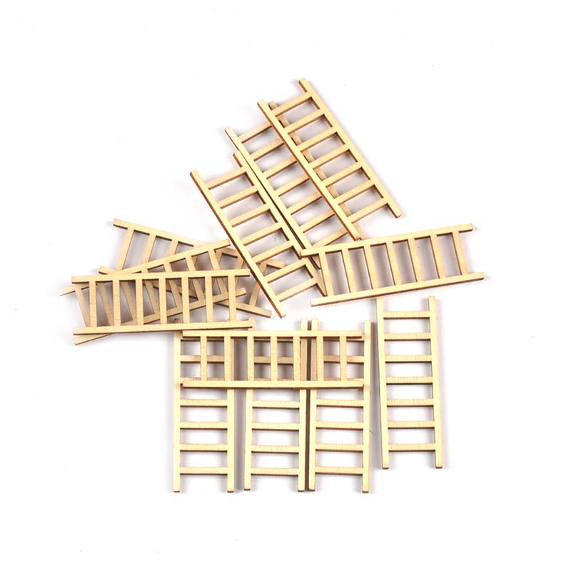 Craft Embellishment - 20 Teile/los 20x60mm Natürliche Leiter Holz