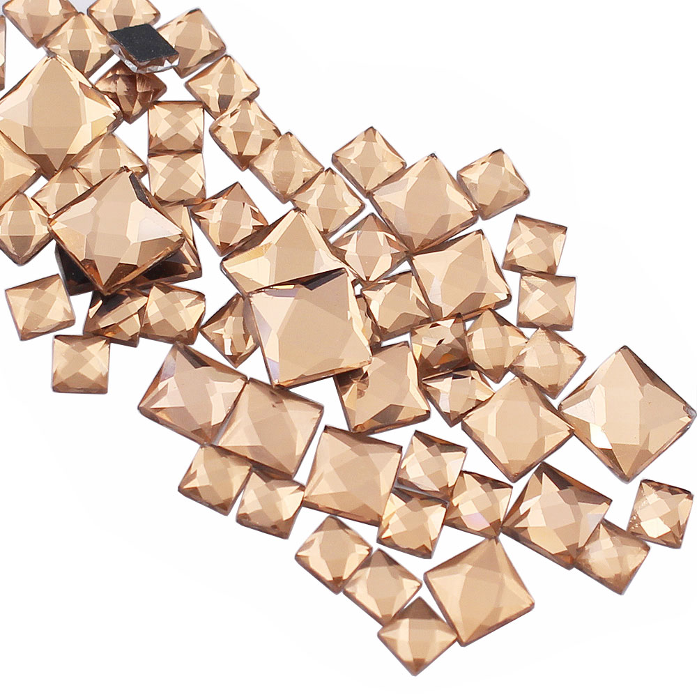 Hotfix Rhinestone Sheet - 5mm 8mm 10mm Strass-Steine in quadratischer