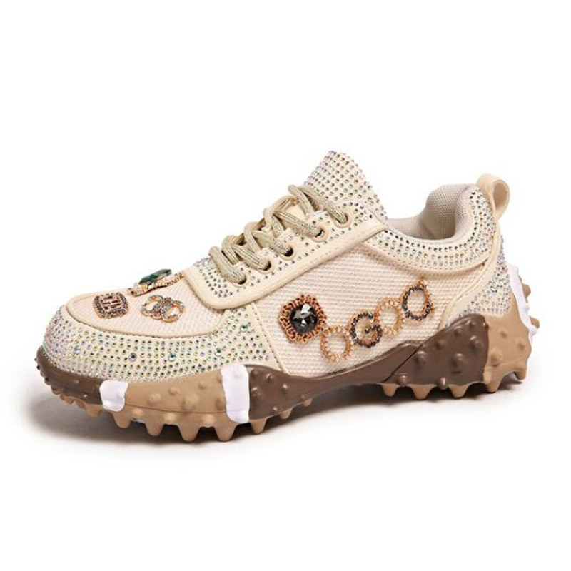 Crystal Mesh Fabric - 2026 Luxus-Sneaker für Damen mit Strass,