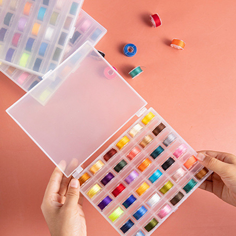 Neu【Nähspulen-Box-Set Nähmasch – Craft Embellishment Storage Bewertung und Preis