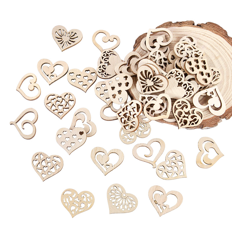 50/100 Stück ausgehöhltes Herz – Craft Embellishment Bewertung und Preis