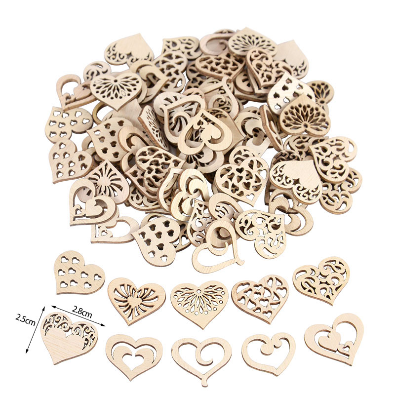 50/100 Stück ausgehöhltes Herz – Craft Embellishment Bewertung und Preis