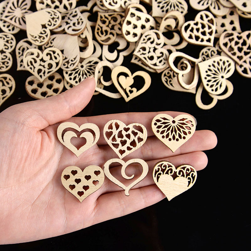 50/100 Stück ausgehöhltes Herz – Craft Embellishment Bewertung und Preis