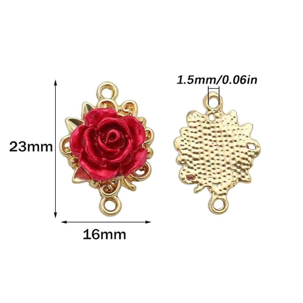 5/10 Stück Rosen-Anhänger, 3D- – Embellishment Crafts Bewertung und Preis