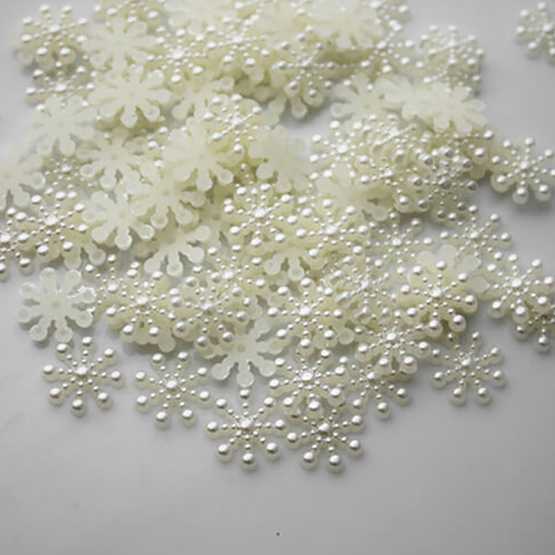 100 stücke Weiß Perle Harz Sch – Christmas Craft Embellishment Bewertung und Preis