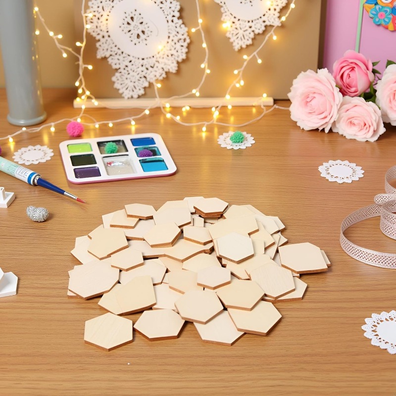 50 Stück 4 cm unlackierte Holz – Craft Embellishment Bewertung und Preis