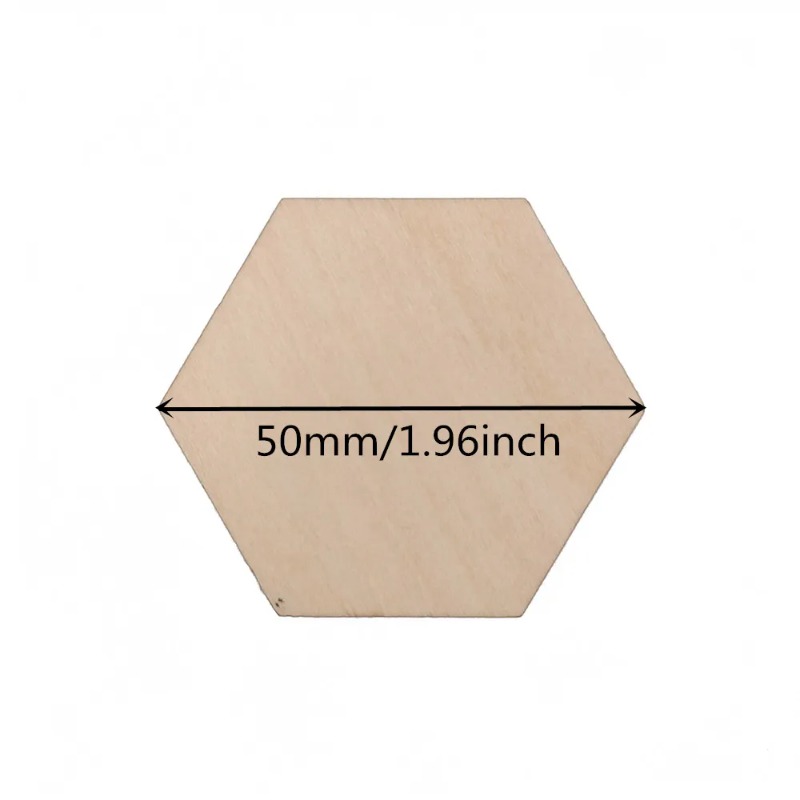 10–120 mm hölzerne sechseckige – Craft Embellishment Bewertung und Preis