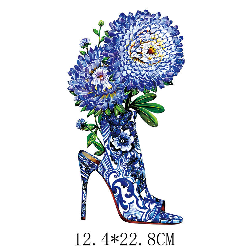 High heels blumen Eisen Auf Pa – Applique Patch Flower Bewertung und Preis