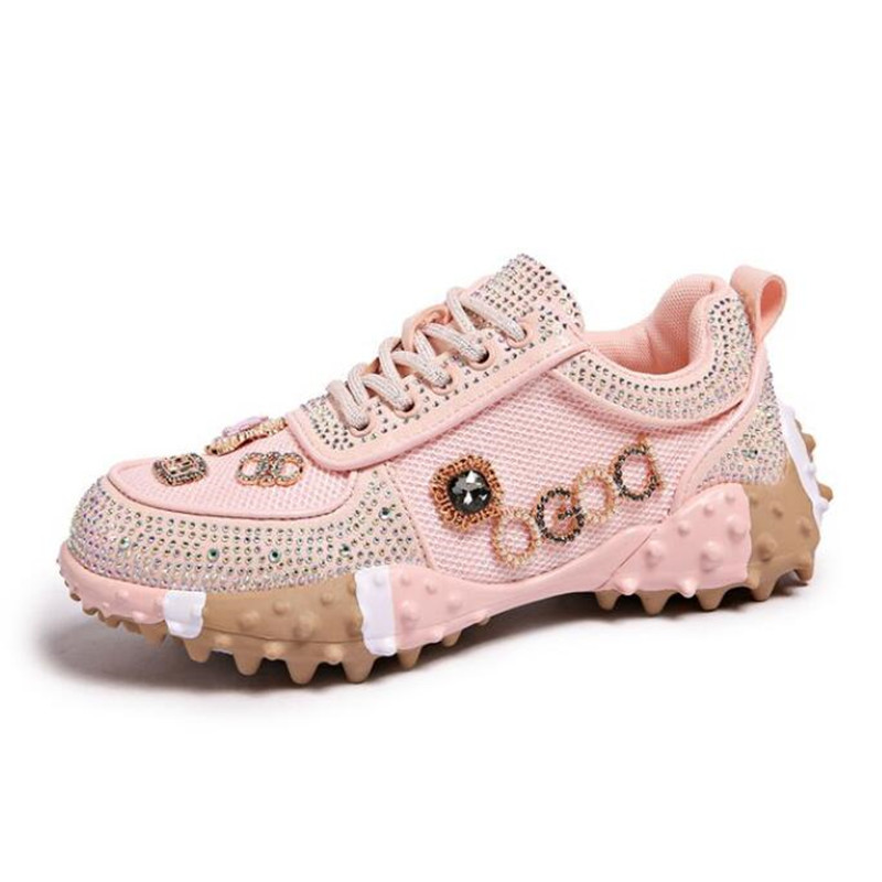 2026 Luxus-Sneaker für Damen m – Crystal Mesh Fabric Bewertung und Preis