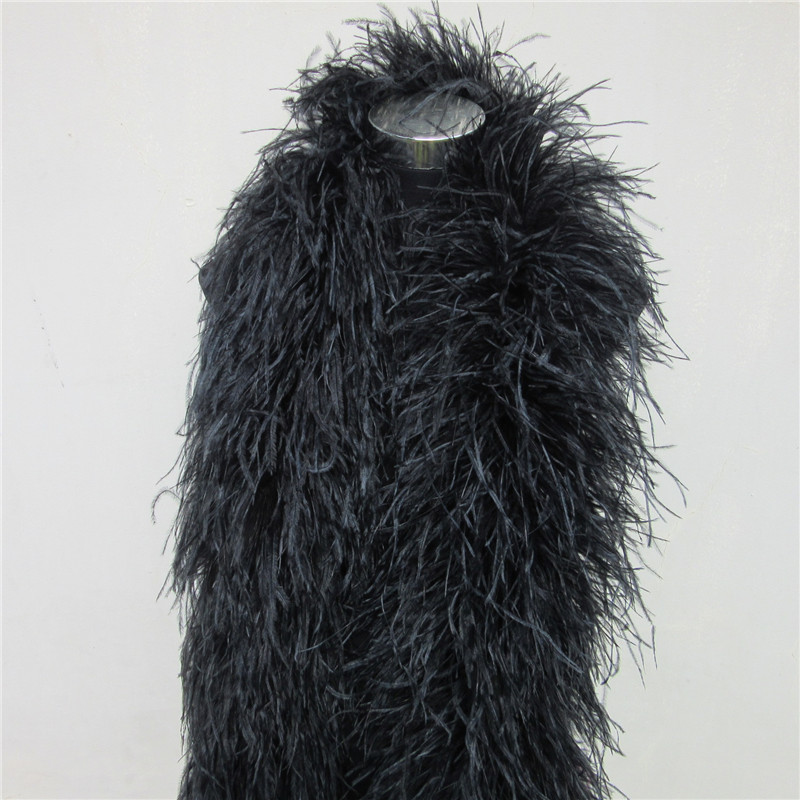 2 Meter 6-lagige weiße natürli – Feather Trim Marabou Bewertung und Preis