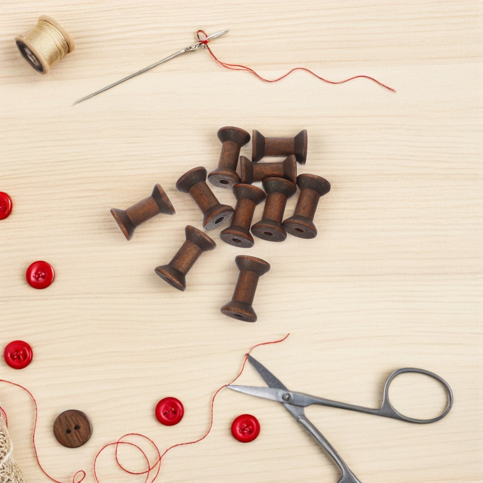 10 Stück Naturholzspulen, Vint – Organza Ribbon Spool Bewertung und Preis